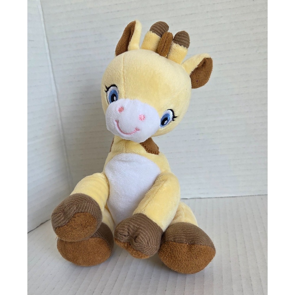 Garanimals Yellow Giraffe Plush Stuffed Animal Baby Embroidered Eyes 82595 8"